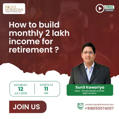 Planning for a comfortable retirement with a steady income is a common goal. This webinar announcement, featuring our expert Sunil Kawariya, addresses how to build a corpus capable of generating a significant monthly income post-retirement.