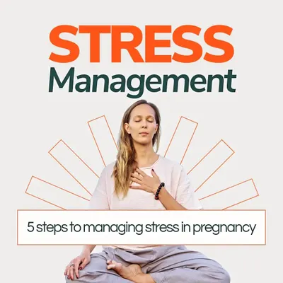Managing stress is vital for a healthy pregnancy. Here are five steps I teach to help you stay calm and centered.