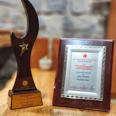 We are thrilled to have received the ACCE(I) - ASPSDI 'Care for the Earth' Award 2023. This honor was for implementing sustainable design principles at our Arunivas project in Bangalore and is a testament to our team's dedication.