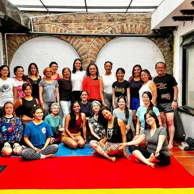 The wonderful group from my four-day workshop in Bogota, Colombia. It is a privilege to travel and share this practice, and the community we build together, whether near or far, is always a source of joy and inspiration.