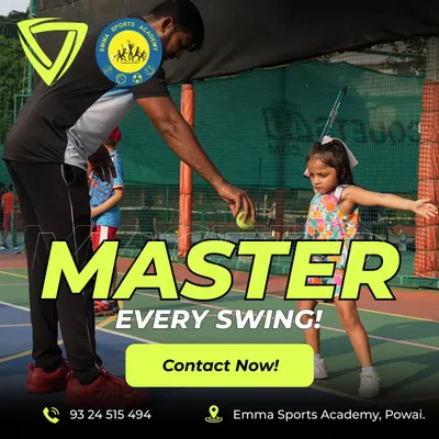 One of our expert coaches gives a young player a pointer on her swing. I focus on personalized training and building a love for the sport from an early age.