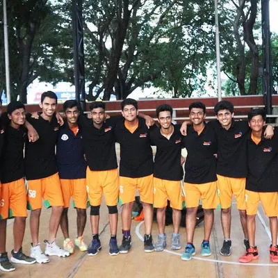 An early team photo with my teammates.