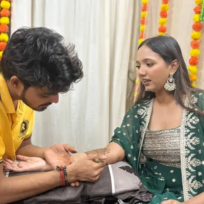Here I am applying mehandi for a gorgeous bride. My goal is to make every client feel special and comfortable during their session.