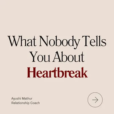 **What nobody tells you about heartbreak is that the pain is real and there's science behind it.** Social pain activates the same neural pathways as physical pain. You're not just missing them; you're detoxing from the neurochemicals their presence created, which is why it feels like withdrawal. Understanding the science of heartbreak can help you be more compassionate with yourself during the healing process.