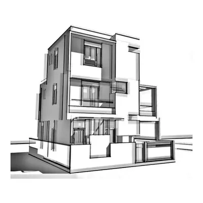 The journey of a home starts here, with a conceptual 3D sketch. This initial massing model for the Mysore bungalow helps us and our client visualize the building's overall form, proportions, and relationship with the site before we proceed to detailed drawings.