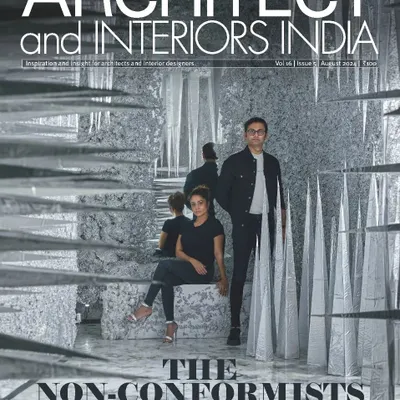I am proud to have my 'Palate Cleanser' installation featured on the cover of Architect and Interiors India. The project, described as 'Non-Conformist,' perfectly captures my goal of disrupting expectations and creating immersive works of art.