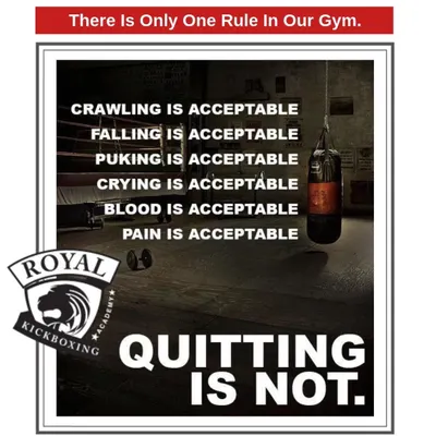 This is the single most important rule in my gym. Training with me will test your limits. Crawling and pain are acceptable parts of the process, but quitting is not. This mindset is the foundation of every champion.