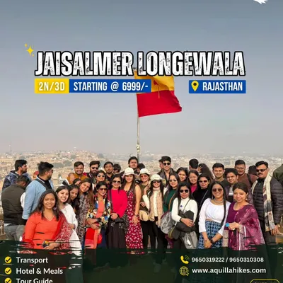 Our Jaisalmer and Longewala trip is the perfect 2-night, 3-day getaway. We handle the transport, hotel, meals, and even provide a tour guide so you can just enjoy the royal experience.