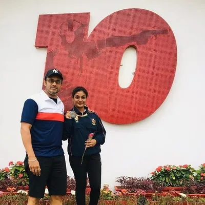 A proud moment with one of our national medalists, Ruchita Vinerkar. My greatest satisfaction as a coach is seeing my students achieve their goals and stand on the winner's podium.
