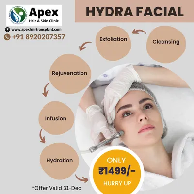 Our HydraFacial is a client favorite for achieving instantly brighter and cleaner skin. This treatment follows a multi-step process of cleansing, exfoliation, extraction, and deep hydration to remove impurities and infuse your skin with nourishing serums. See the clear steps to a radiant complexion.