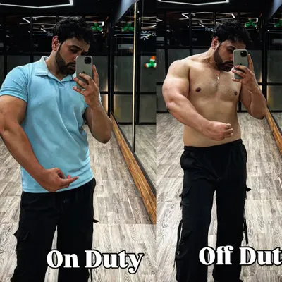 A side-by-side look at my own progress. This isn't just about looking good, it's about feeling strong and capable in and out of the gym. This is the result of a disciplined lifestyle.