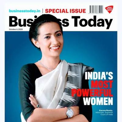 My cover for a special issue of Business Today on India's Most Powerful Women. I am thankful for the honor and see it as a responsibility to continue my work with integrity.