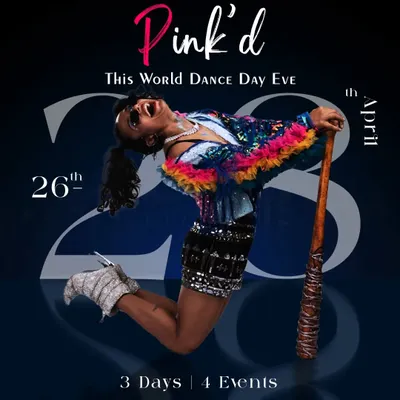 Pink'd is our annual celebration on World Dance Day Eve. It's a multi-day event with workshops, showcases, and a massive party, all to raise funds and support the dance community.