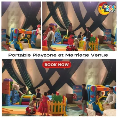 Make your wedding stress-free for parents and fun for kids. I can set up a complete portable playzone at your marriage venue, so the little guests stay happily entertained while the adults celebrate your big day.