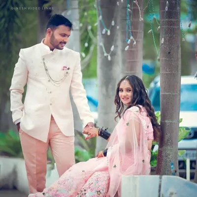 A beautiful reception look for my gorgeous bride Pallavi and her groom. It was a joy to doll her up in this pretty pink lehenga with soft, romantic makeup.