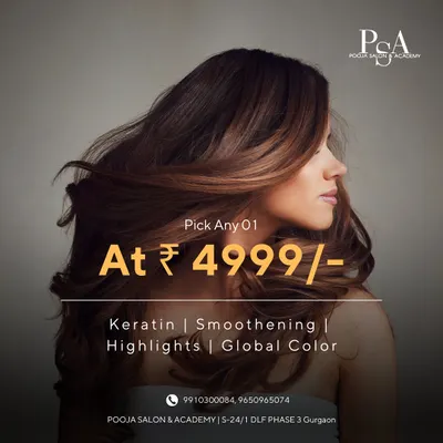 I offer a range of transformative color services at a great value. You can choose from keratin, smoothening, highlights, or global color to completely refresh your look.