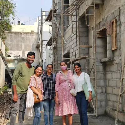 A site visit with my support system. Teamwork is at the heart of our studio, and collaborating on-site is essential to bringing our complex architectural projects to life successfully.