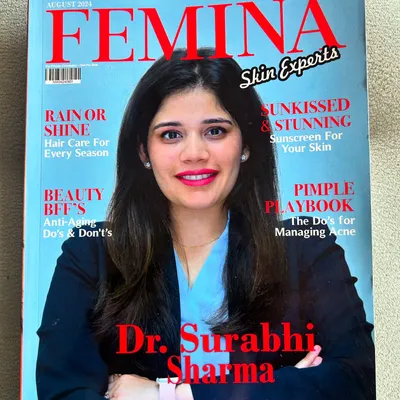 I am beyond proud to be featured on the cover of Femina Magazine as a leading skin expert. My dedication to delivering radiant, healthy skin through advanced treatments and personalized care is my passion, and this recognition is an incredible honor.