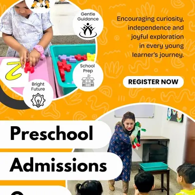 Preschool admissions are open! We provide a nurturing environment that encourages curiosity, independence, and joyful exploration. Join us to give your child the best start on their educational journey.