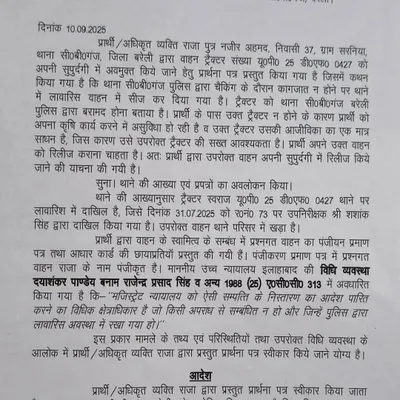 This is a real court order from a case where I helped a client get their seized vehicle released. The court agreed that the vehicle was the client's only means of livelihood, showing how the law can be used to protect the common person.