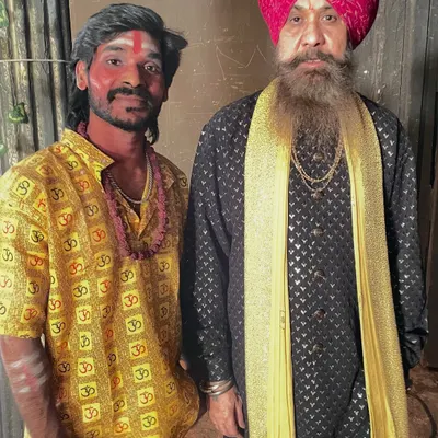 A photo with the very famous devotional singer Lakhbir Singh Lakha during a music video shoot. Working with such a legend was a truly humbling experience.