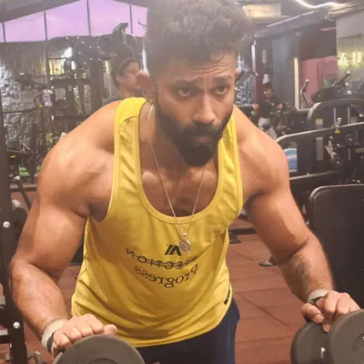 This is the look of pure focus. When you're in the zone, the pain of the workout is just a signal that you're making progress.