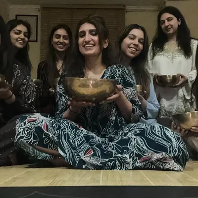 The happy, glowing faces after a group sound bath. Sharing this experience creates a wonderful sense of community and connection, leaving everyone feeling lighter and more joyful.