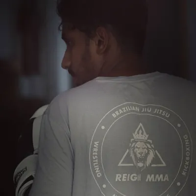 A quiet moment of focus. I believe fighting is like chess; you have to create a strategy for every opponent and every situation.