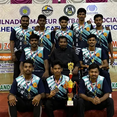 Our Netball team celebrating a bronze medal win at the 17th South Zone Netball Championship. This group photo captures the pride and unity of our players.