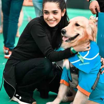 A golden companion for a golden life. This beautiful Golden Retriever and his owner shared such a gentle moment at the pet festival. It’s my job to find these quiet connections even when there's a lot going on around us.