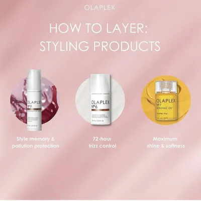 I proudly use and recommend Olaplex products. This guide shows how their styling products can be layered to protect your hair from pollution, control frizz for 72 hours, and provide maximum shine.