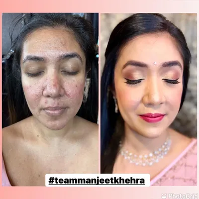 This before-and-after shows the power of makeup to enhance natural beauty. Real skin has texture, and my goal is never to hide it, but to create a smooth, healthy-looking canvas that makes my clients feel comfortable and beautiful.