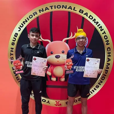 A moment of immense pride as two of our academy players, Dev and Jagsher, secure their selection for the Asia Cup Sub Junior team. Their success at the National Badminton Championship is a testament to their hard work and our academy's commitment.