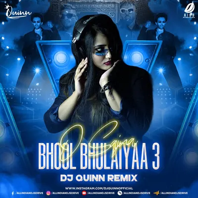 The official cover art for my remix of the 'Bhool Bhulaiyaa 3' title track. You can find my original productions on platforms like All Indian DJs Drive.