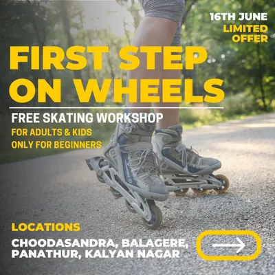 Don't miss out on our free skating workshop for beginners. It's the perfect opportunity for kids and adults to try skating for the first time in a supportive and fun atmosphere.