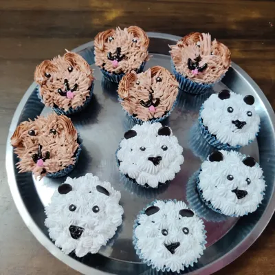 These animal cupcakes are a favorite for children's birthdays. I use buttercream frosting to pipe cute panda and teddy bear faces that are sure to make the kids smile.