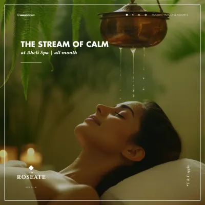 Experience 'The Stream of Calm' with our Shirodhara therapy. This treatment, where warm herbal oil flows gently across the forehead, is one of the most effective ways to quiet the mind, relieve anxiety, and achieve a state of profound serenity.
