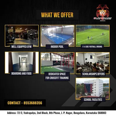An overview of the comprehensive facilities we offer, including our gym, indoor pool, boarding, and dedicated crossfit space, all part of our commitment to holistic athlete development.