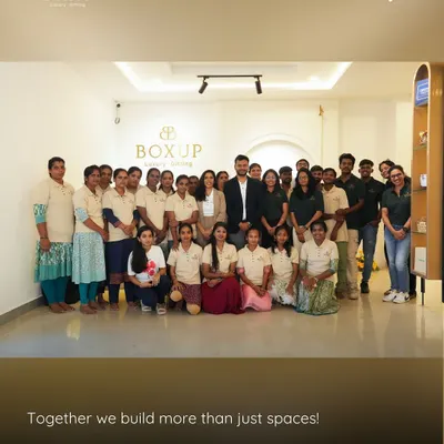 Together we build more than just spaces. A proud moment with my entire team at the grand opening of our new workspace. Their passion and hard work are the foundation of everything we do.