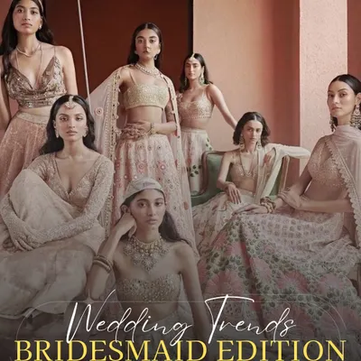 Here are the top wedding trends for bridesmaids in 2025. This year is all about liquid satin, statement blouse backs, 3D floral embellishments, and corset silhouettes. Save this for your bridesmaid style inspiration.