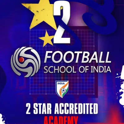 Our commitment to quality training is officially recognized with a 2 Star Accreditation from the All India Football Federation. This rating signifies our adherence to high standards in youth football development and academy operations.