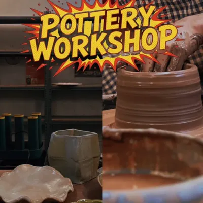 This poster announces one of my special occasion workshops, offering an introduction to both hand modelling and wheel pottery. These immersive sessions are a great way to dive into the world of clay.