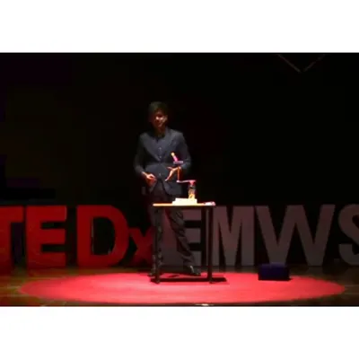On the iconic red circle, giving my TEDx talk. It was a privilege to share my thoughts on creativity, fear, and how the principles of magic can apply to our everyday lives.