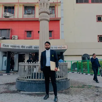 Standing outside the Tis Hazari District Court in Delhi, a place where I frequently represent clients in various family law and matrimonial dispute cases.