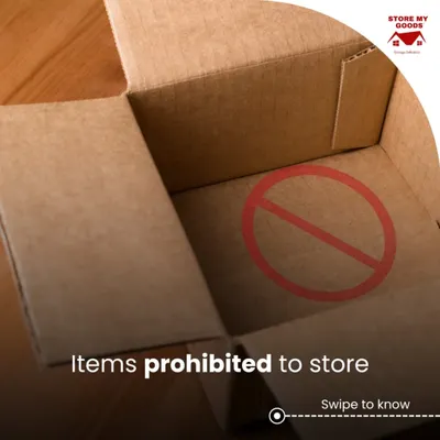 Before you pack, it's important to know that there are some items I am prohibited from storing for safety and legal reasons. Let's go through them.