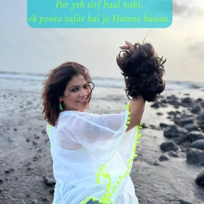 Haath mein ek wig hai, par yeh sirf baal nahi, ek poora safar hai jo hamne bunaa. This wig represents a journey of strength, from hair loss to renewed confidence. It's more than just hair; it's a crown of courage.