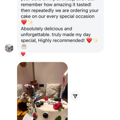 I'm so grateful for long-term clients who trust me with their special occasions year after year. This message truly means the world to me.