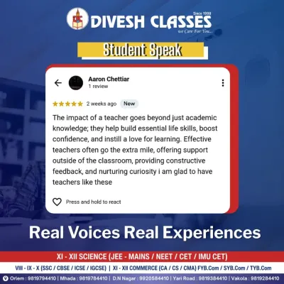 "Effective teachers often go the extra mile." This review from our student Aaron highlights our commitment to offering support outside the classroom and nurturing curiosity.