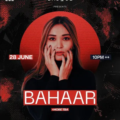 The official poster for a gig at Basque in Dehradun. The bold, graphic style perfectly captured the intense energy of the night.
