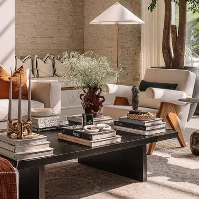 A glimpse of our work in a gorgeous Kolkata bungalow, featured in Elle Decor. We used a mix of statement trees and subtle floral touches to complement the sophisticated, sunlit interiors designed by The Loft.